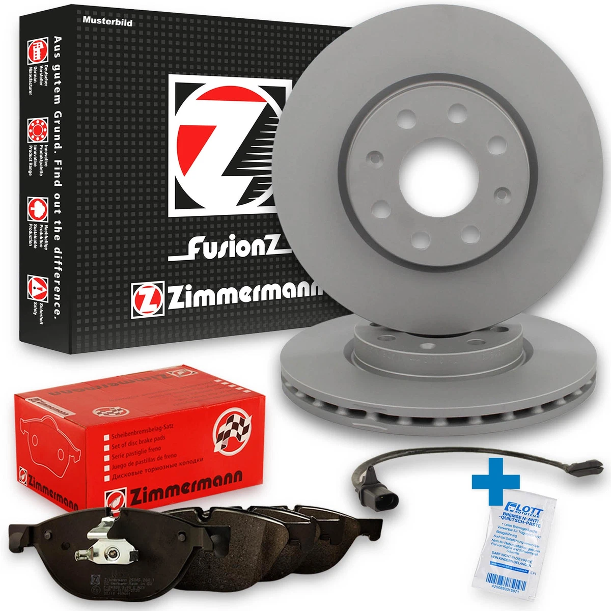 Гальмівні диски та колодки Zimmermann для Mercedes-Benz T-Model (S124) Гальмівні диски та колодки Zimmermann для Mercedes-Benz T-Model (S124)