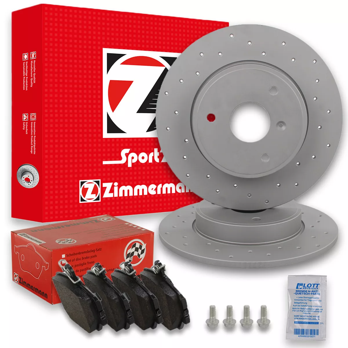 Гальмівні диски та колодки Zimmermann для Mercedes-Benz T-Model (S124) Гальмівні диски та колодки Zimmermann для Mercedes-Benz T-Model (S124)