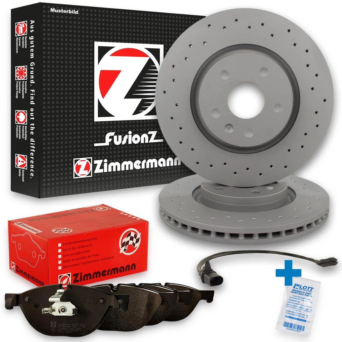 Гальмівні диски та колодки Zimmermann для Mercedes-Benz T-Model (S124) Гальмівні диски та колодки Zimmermann для Mercedes-Benz T-Model (S124)